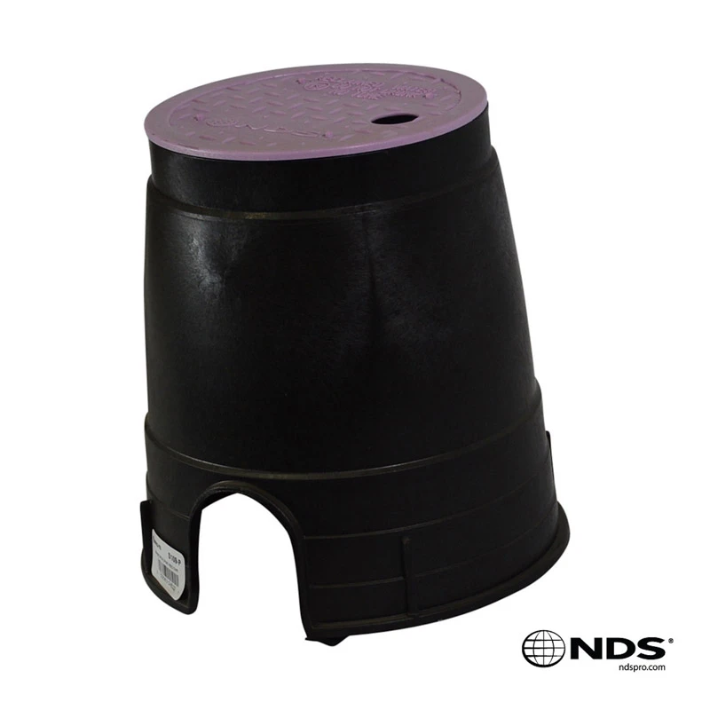 6 Inch Round Valve Box with Cover for Underground Irrigation and Plumbing Access