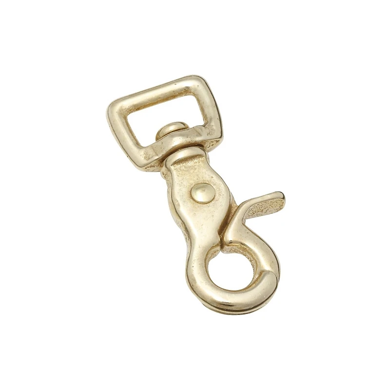 5/8 Inch X 2-1/2 Inch Solid Bronze Trigger Snap With Loop Swivel Eye