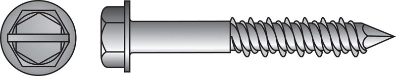 Tapper 3/16 In. D Steel Hex Head Concrete Screw Anchor 100 Pk, Model 375291