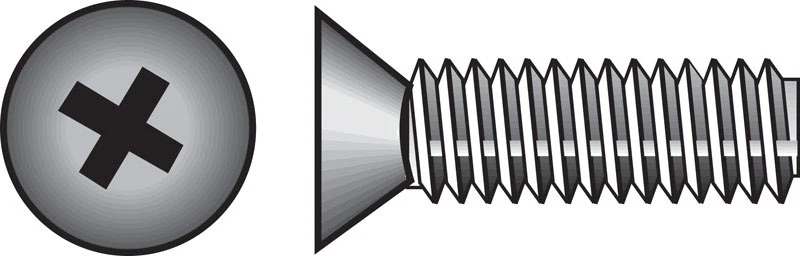Hillman No. 10-24 in. x 3 in. L Phillips Flat Head Zinc-Plated Steel Machine Screws 100 pk