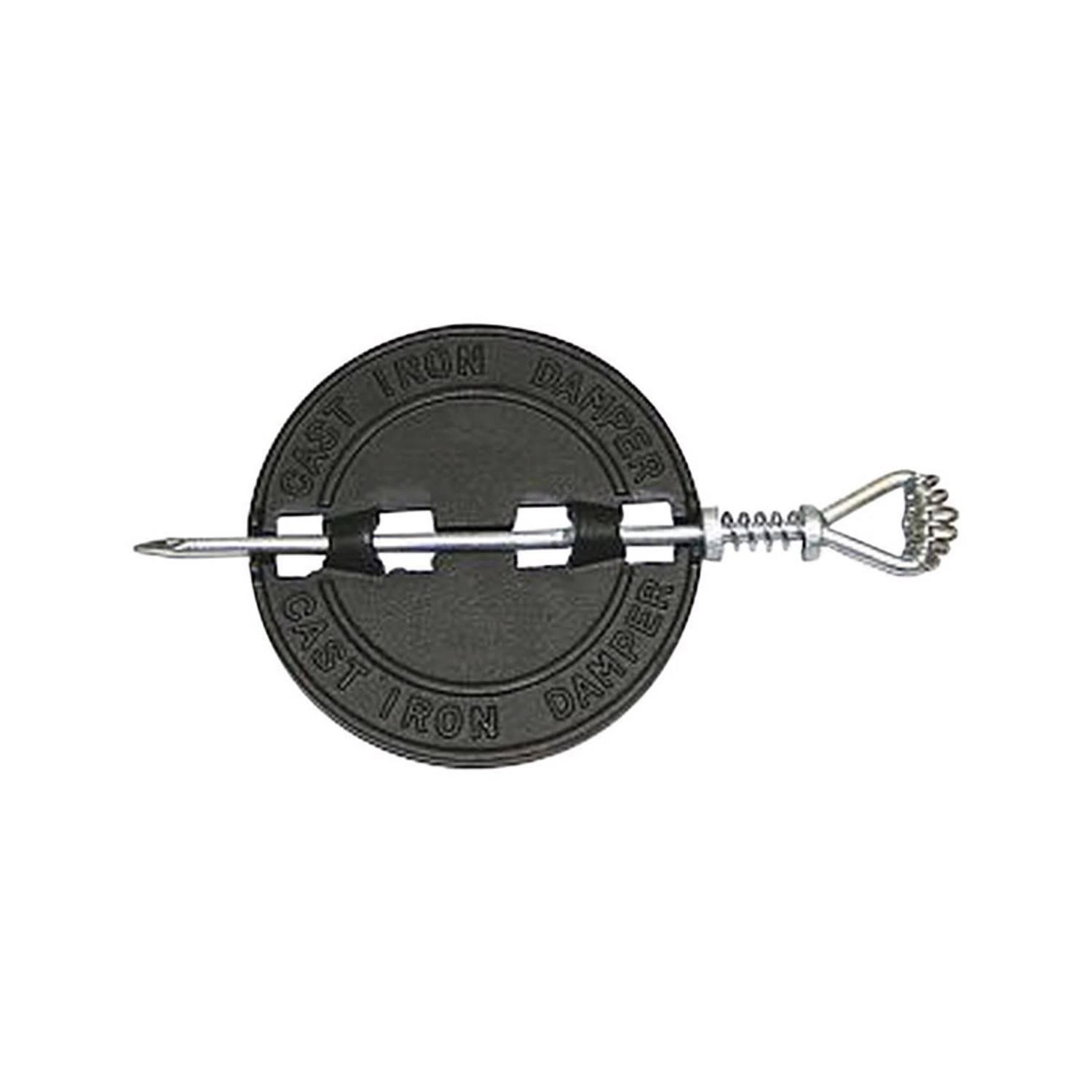 6 In. Diameter Cast Iron Damper With Spring Loaded Shaft