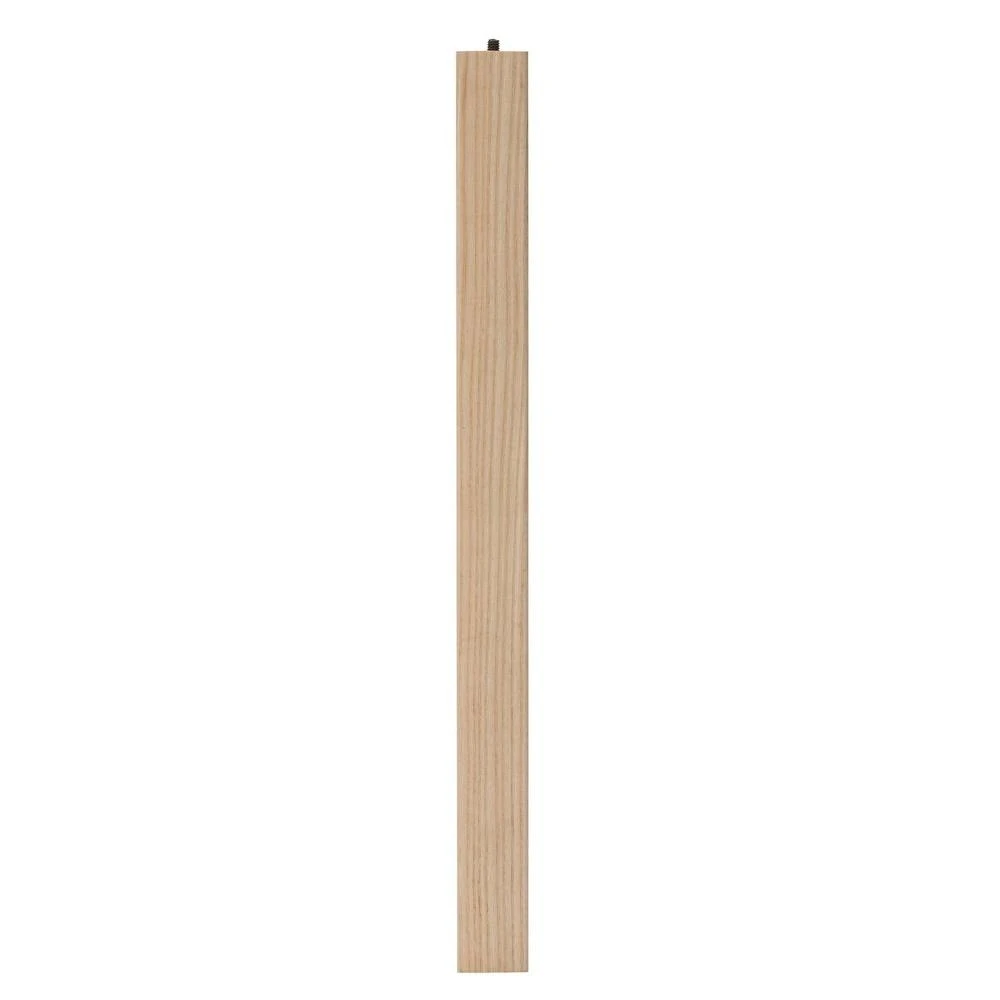 21-Inch Solid Hardwood Parsons Table Leg - Unfinished Natural Finish