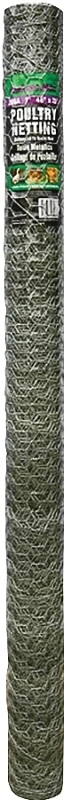 12012016 Poultry Hex Netting, 25 Ft L X 48 In W, 20 Gauge