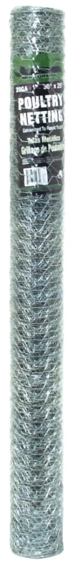 12011916 Poultry Hex Netting, 25 Ft L X 36 In W, 20 Gauge