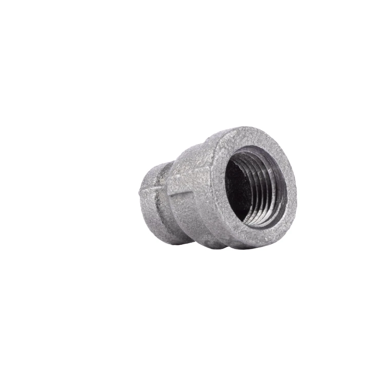 One Half Inch by One Quarter Inch Black Steel Pipe Reducing Coupling