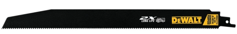 2X Long Life Reciprocating Saw Blades, Wood & Metal Cutting 10 TPI, 12 In., 5-Pk.