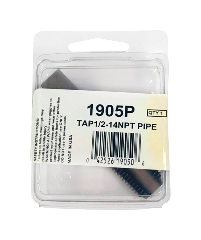 Hanson High Carbon Steel Sae Pipe Taper Tap 1/2 In. X 14 Npt