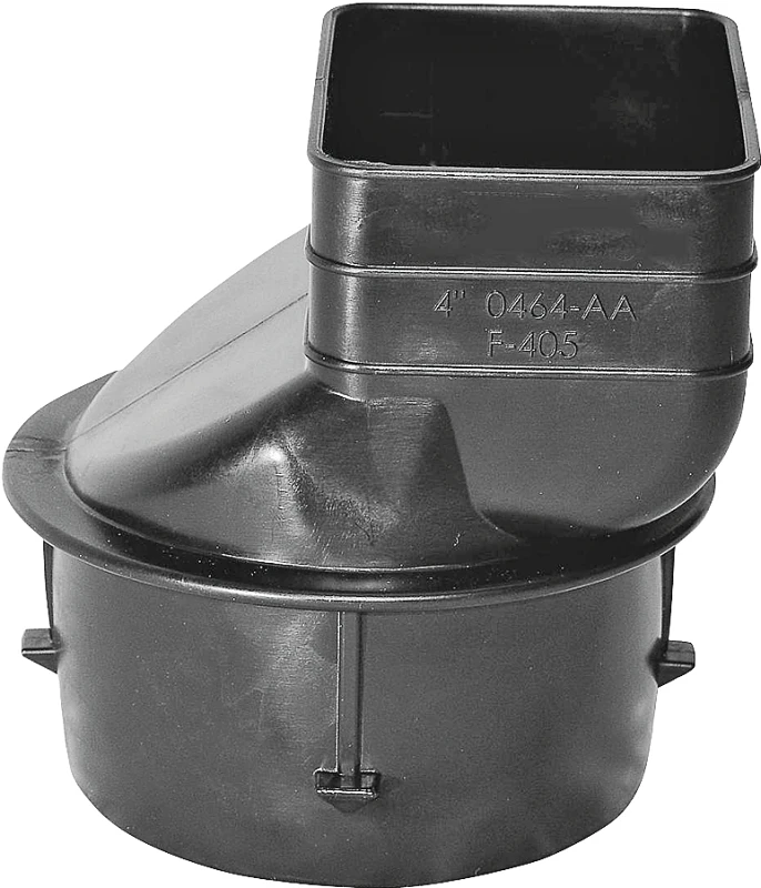 Advanced Drainage Systems 2 In. X 3 In. X 4 In. Polyethylene Corrugated to Downspout Barb X Female Adapter