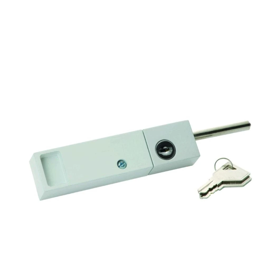White Keyed Patio Door Lock for Enhanced Security