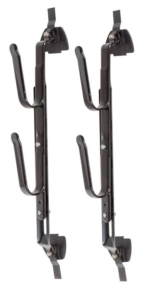 Adjustable Black Metal Car Gun Rack For Firearms And Bows, 9 To 14-inches