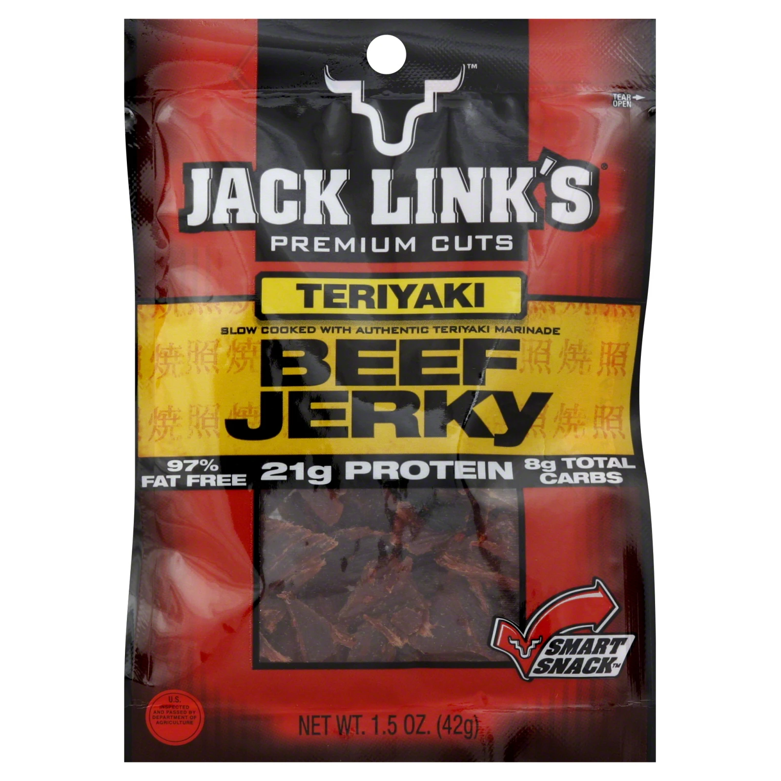 Beef Jerky, Teriyaki, 1.25-oz.