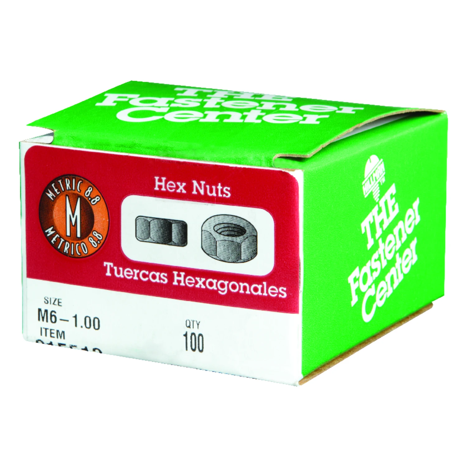 Hillman M6-1.00 mm Zinc-Plated Steel Metric Hex Nut 100 pk Hillman M6-1.00 mm Zinc-Plated Steel Metric Hex Nut 100 pk