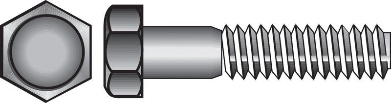 Hillman 1/4-20 in. Dia. x 5 in. L Stainless Steel Hex Head Cap Screw 25 pk