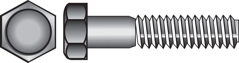 Hillman 1/4-20 in. Dia. x 4 in. L Stainless Steel Hex Head Cap Screw 25 pk