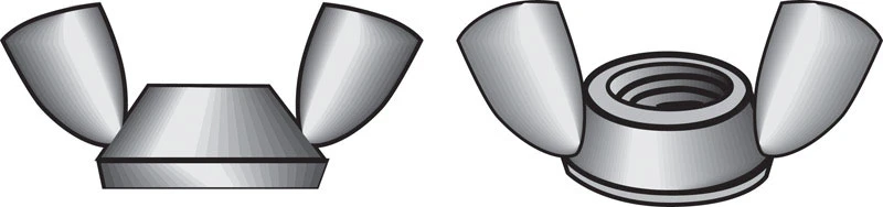 Hillman 3/8 in. Cold Forged Stainless Steel SAE Wing Nut 50 pk
