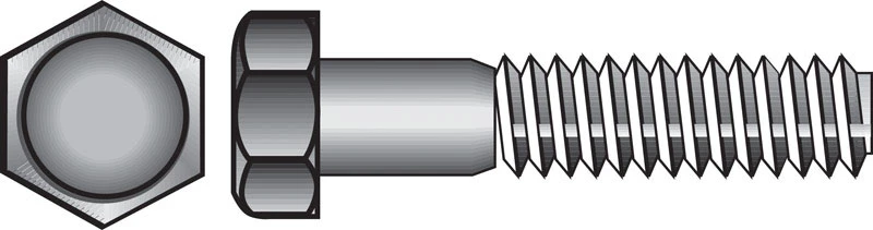 Hex Bolts, Galvanized, 3/8 x 3-In., 50-Pk.