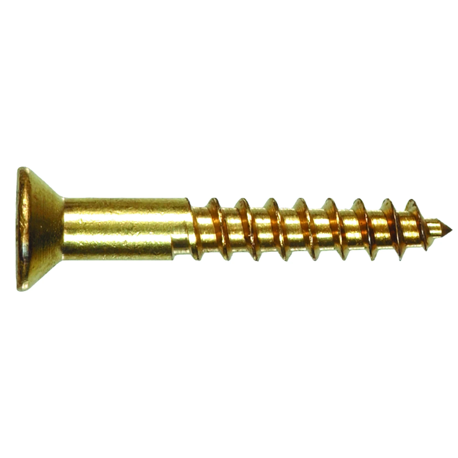 No. 12 X 1 In. L Phillips Brass Flat Head Wood Screws 100 Pk Model# 385770