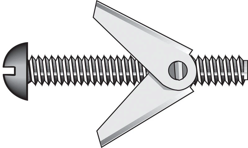 Hillman 3/16 in. Dia. x 6 in. L Round Steel Toggle Bolt 50 pk