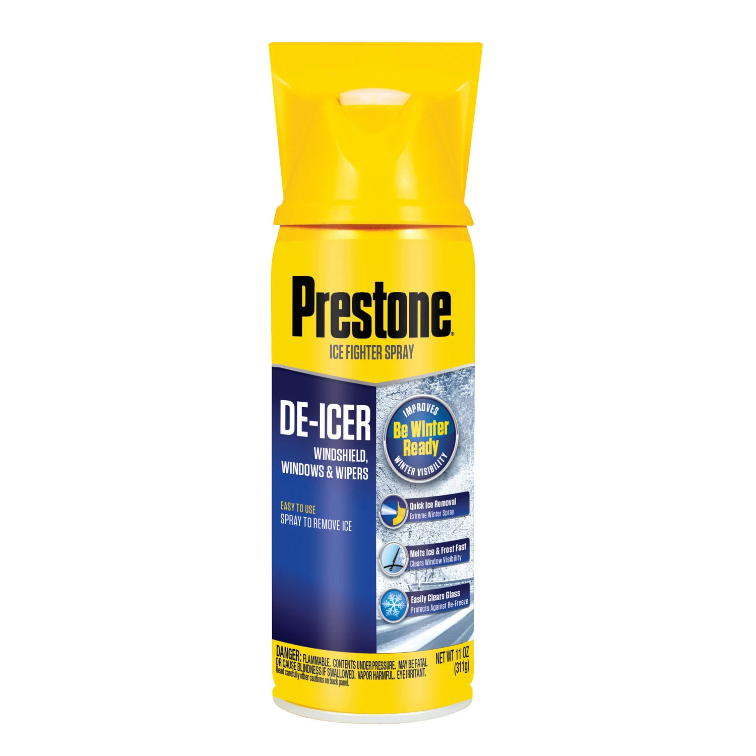 11 Oz. Aerosol Windshield De-icer With Scraper Top - Model As242