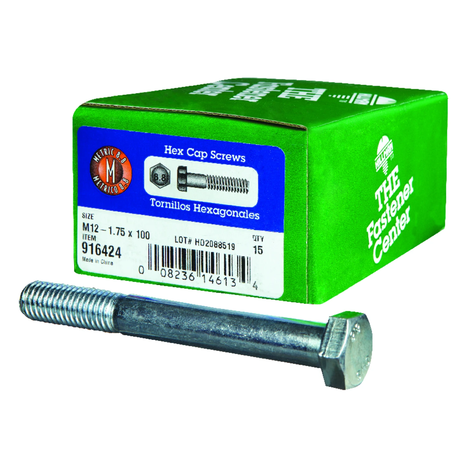 Hillman 3/8 in. D X 1 in. L Heat Treated Steel Hex Head Cap Screw 100 pk Hillman 3/8 in. D X 1 in. L Heat Treated Steel Hex Head Cap Screw 100 pk