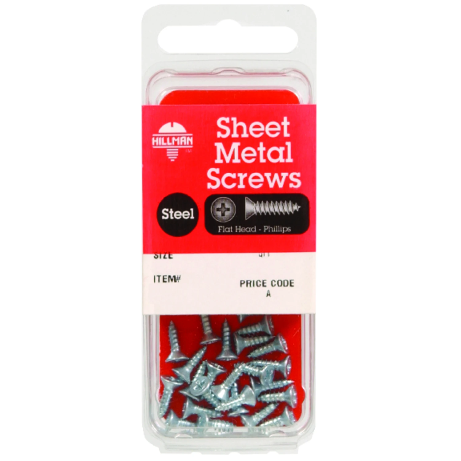 Hillman 8 Sizes x 1-1/2 in. L Phillips Flat Head Zinc-Plated Steel Sheet Metal Screws 10 pk