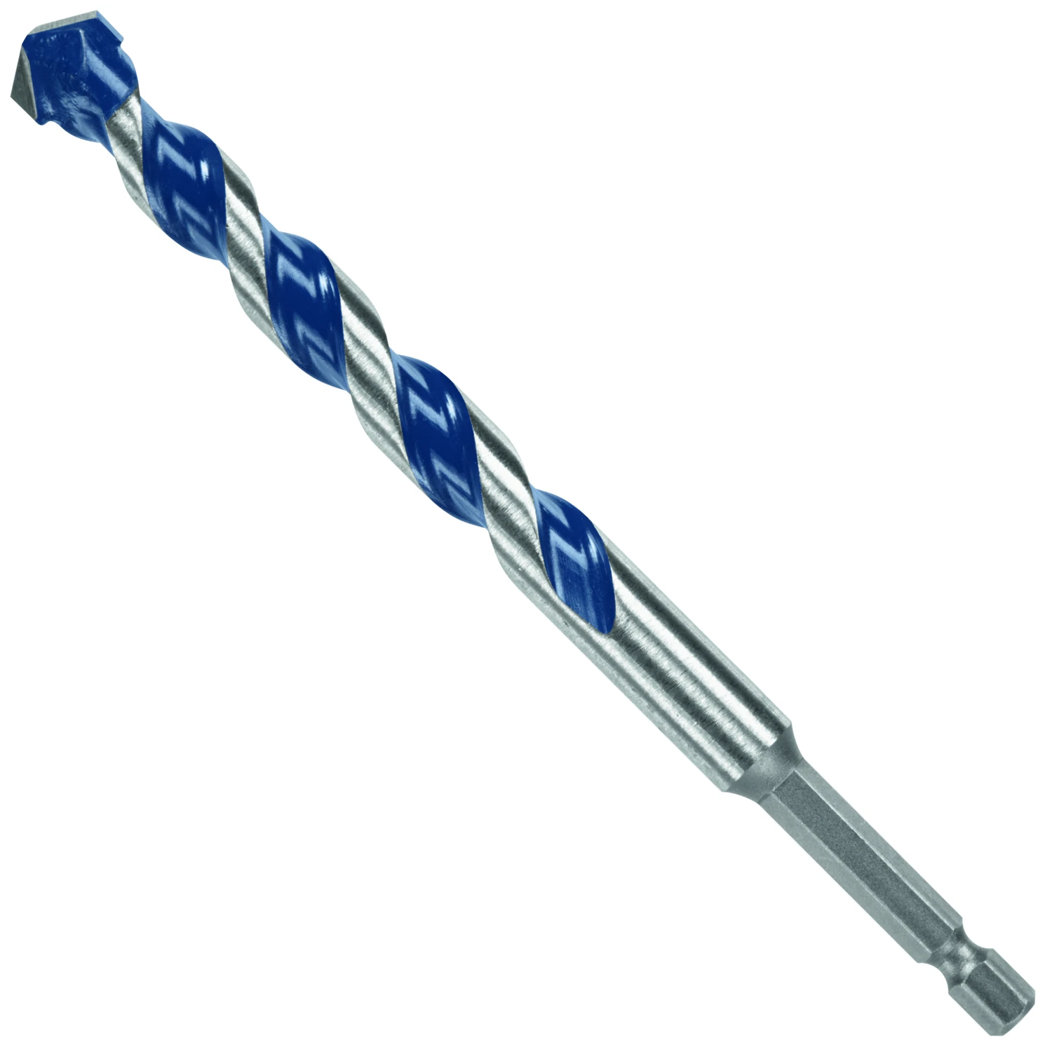 BluGranite Turbo Carbide Hammer Drill Bit 1/2 Inch Shank by 4 Inch Cutting Length by 6 Inch Overall Length