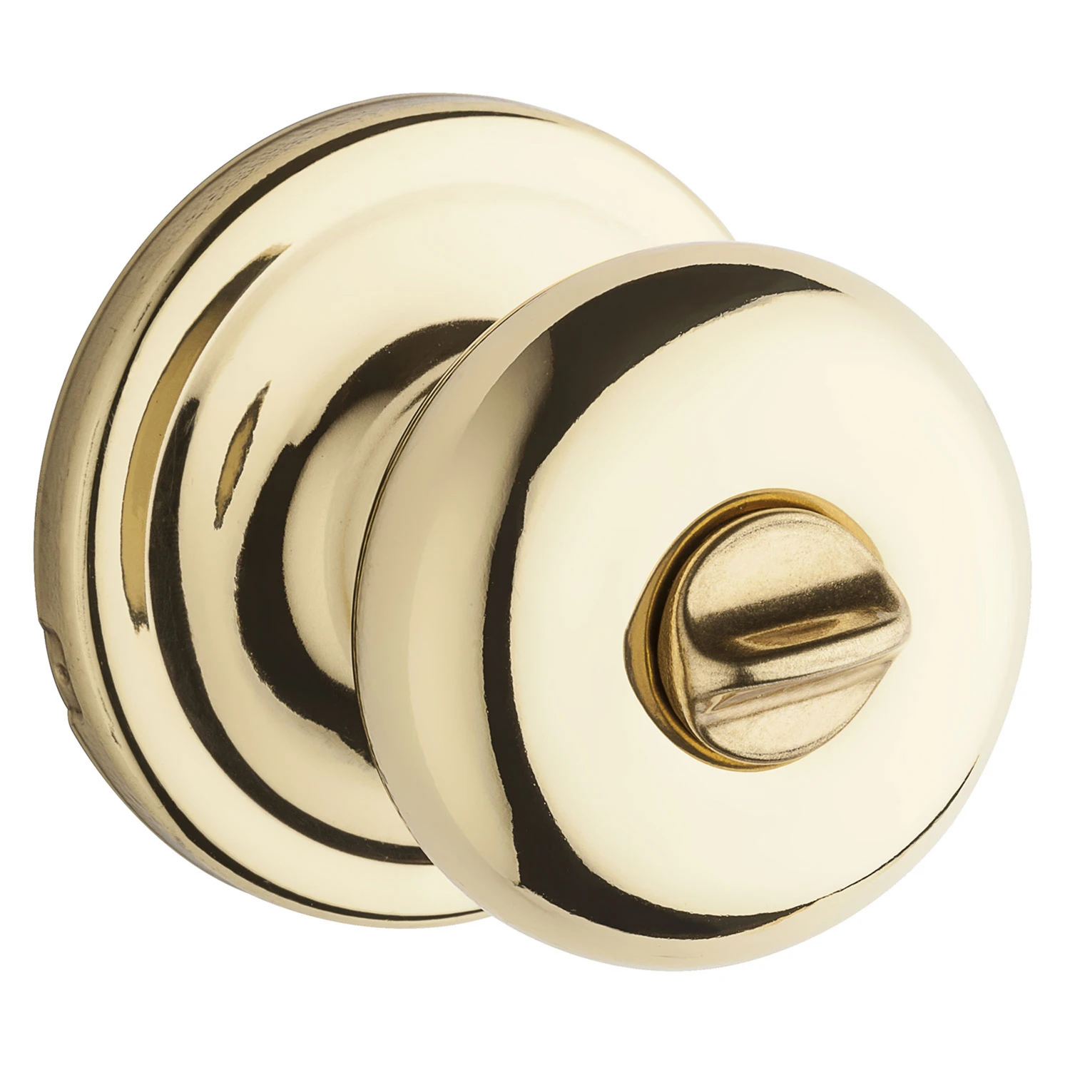 Signature Series Polished Brass Juno Privacy Lockset 1.75 In.