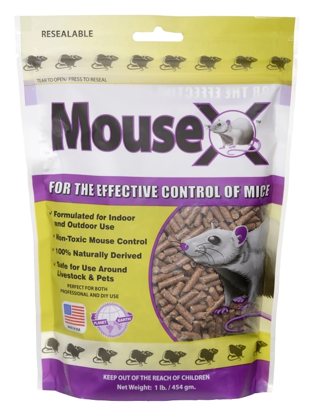 MouseX Non-Toxic Bait Pellets For Mice 1 lb 1 pk
