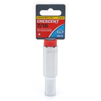 Cdds55 1/2 Inch Drive 7/16 Inch Deep Sae Socket - 6 Point