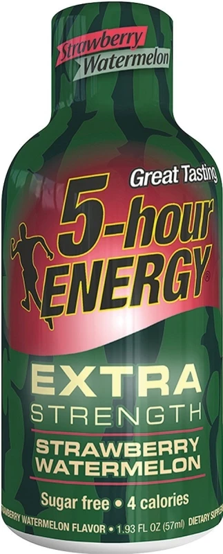 5-hour Energy Extra Strength Shot, Strawberry Watermelon, 1.93 Oz, 12 Count