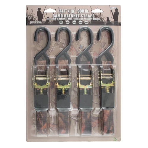 Erickson 1419 Camo Ratchet Straps Pack of 4