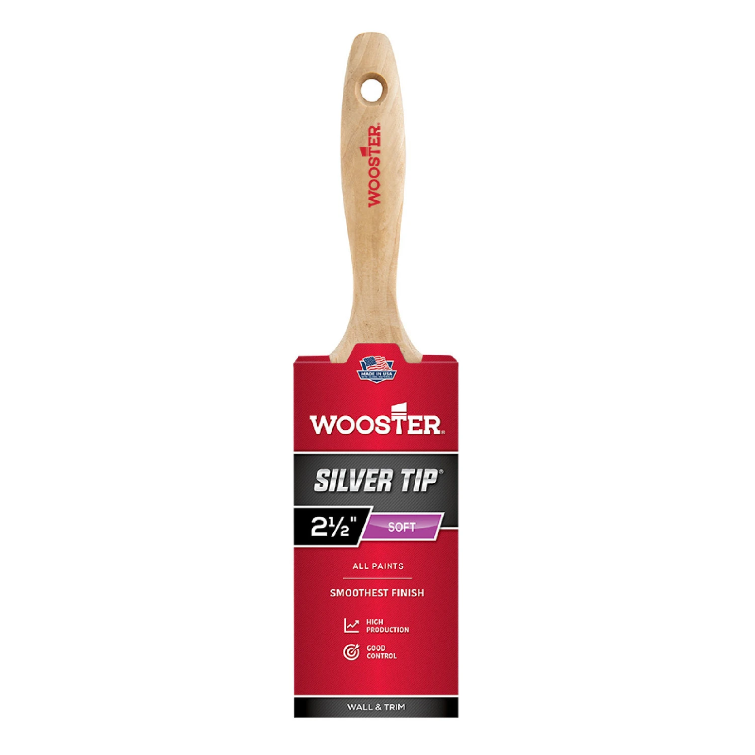 Silver Tip 2-1/2 In. Flat Varnish And Paint Brush - Model 5222-2 1/2