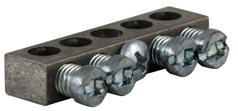 4-terminal Aluminum Ground Bar Kit For Load Centers And Panel Boards