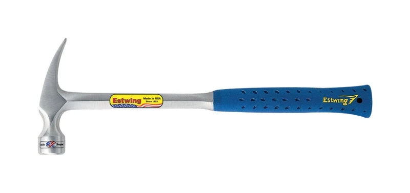 22 Oz. Smooth-face Rip Claw Hammer With Steel Handle And Shock Reduction Grip
