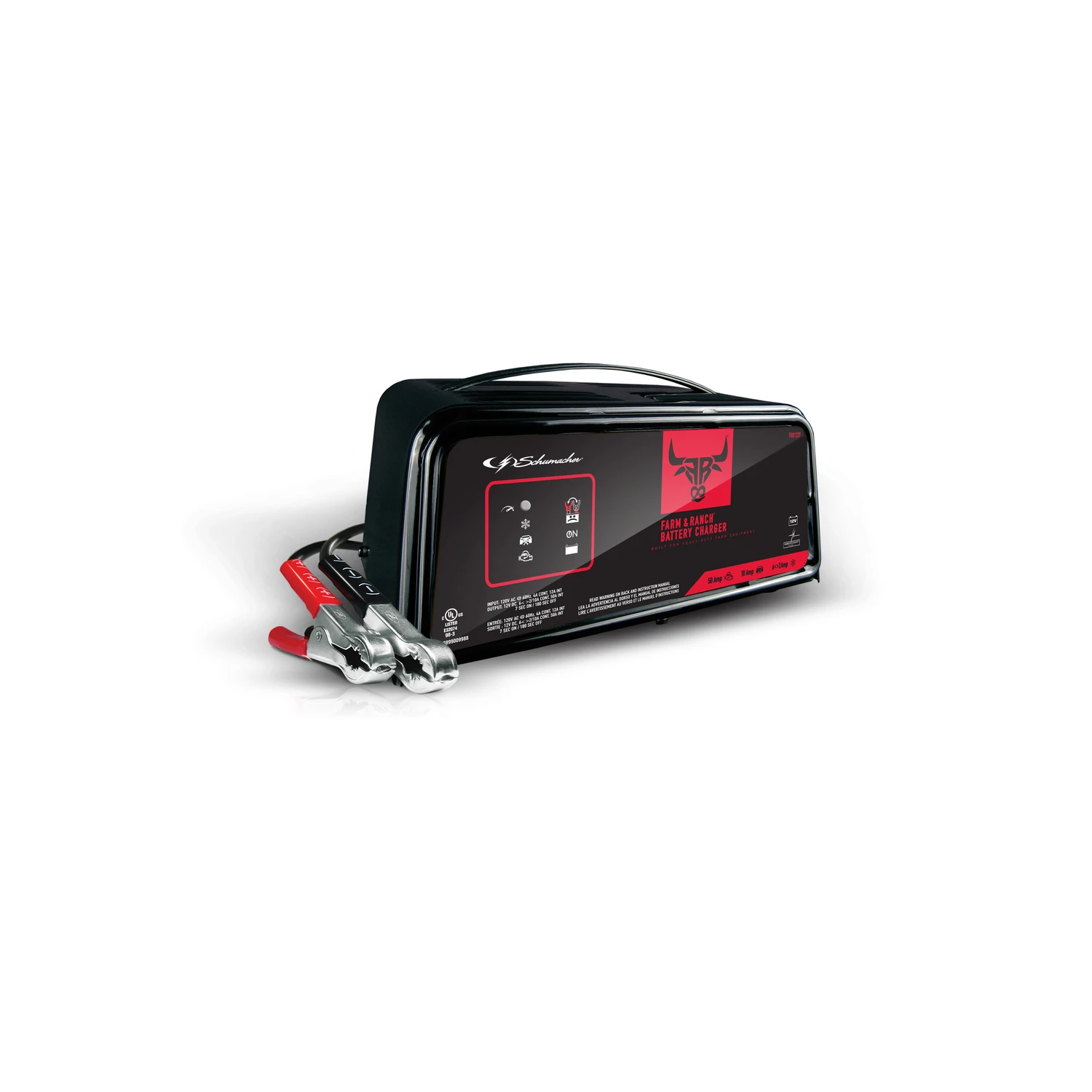 Automatic Battery Charger, 50/10/6-Amp, 12-Volt