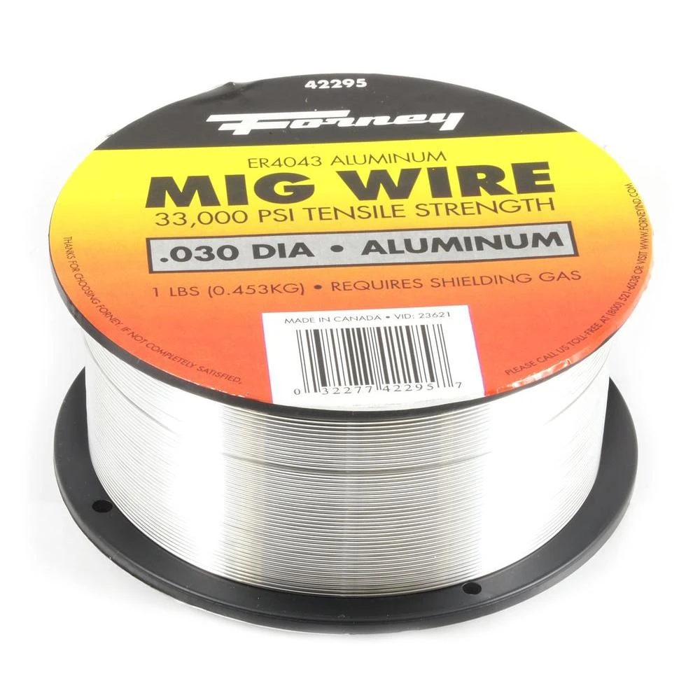 Forney 42295 Aluminum Alloy 4043 Mig Welding Wire, .030-diameter, 1-pound Spool