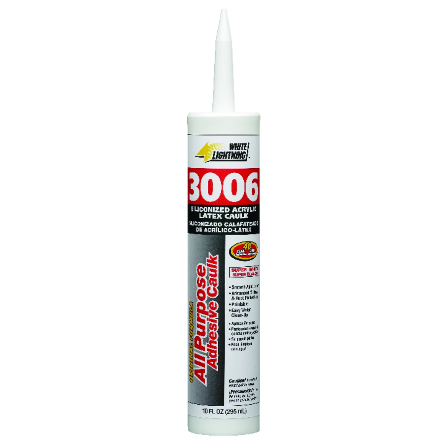 3006 10 Oz. Advanced All-purpose Siliconized Acrylic Latex Caulk, White