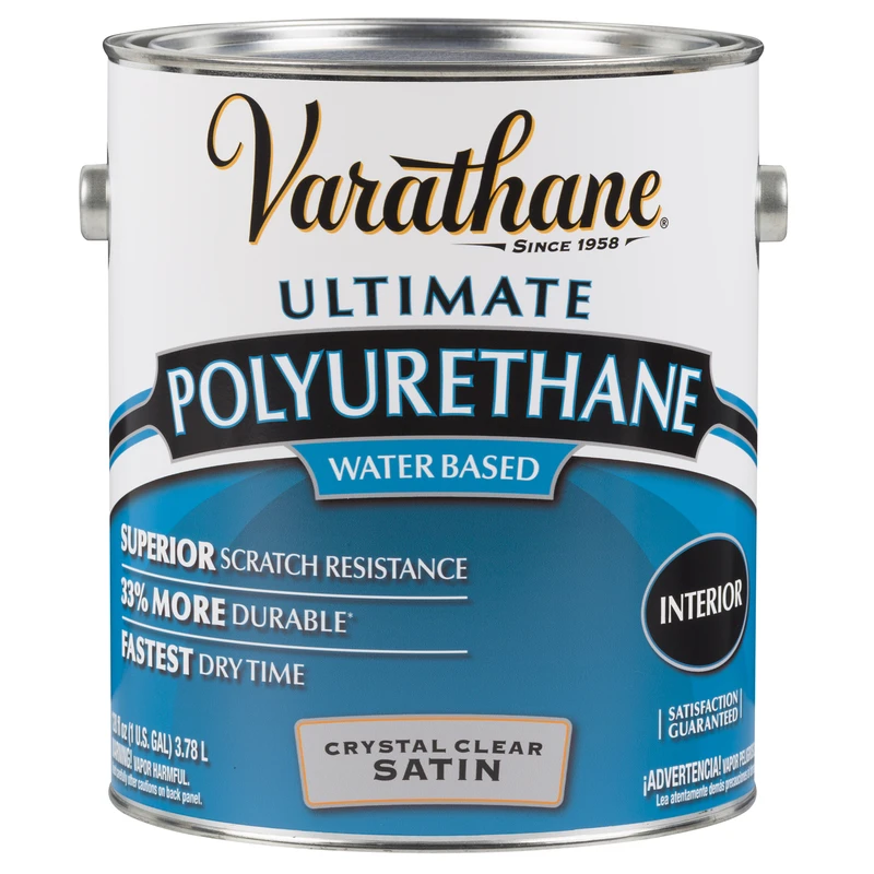 Satin No Odor Water Based Interior Polyurethane, 1 Gallon, Model 200231