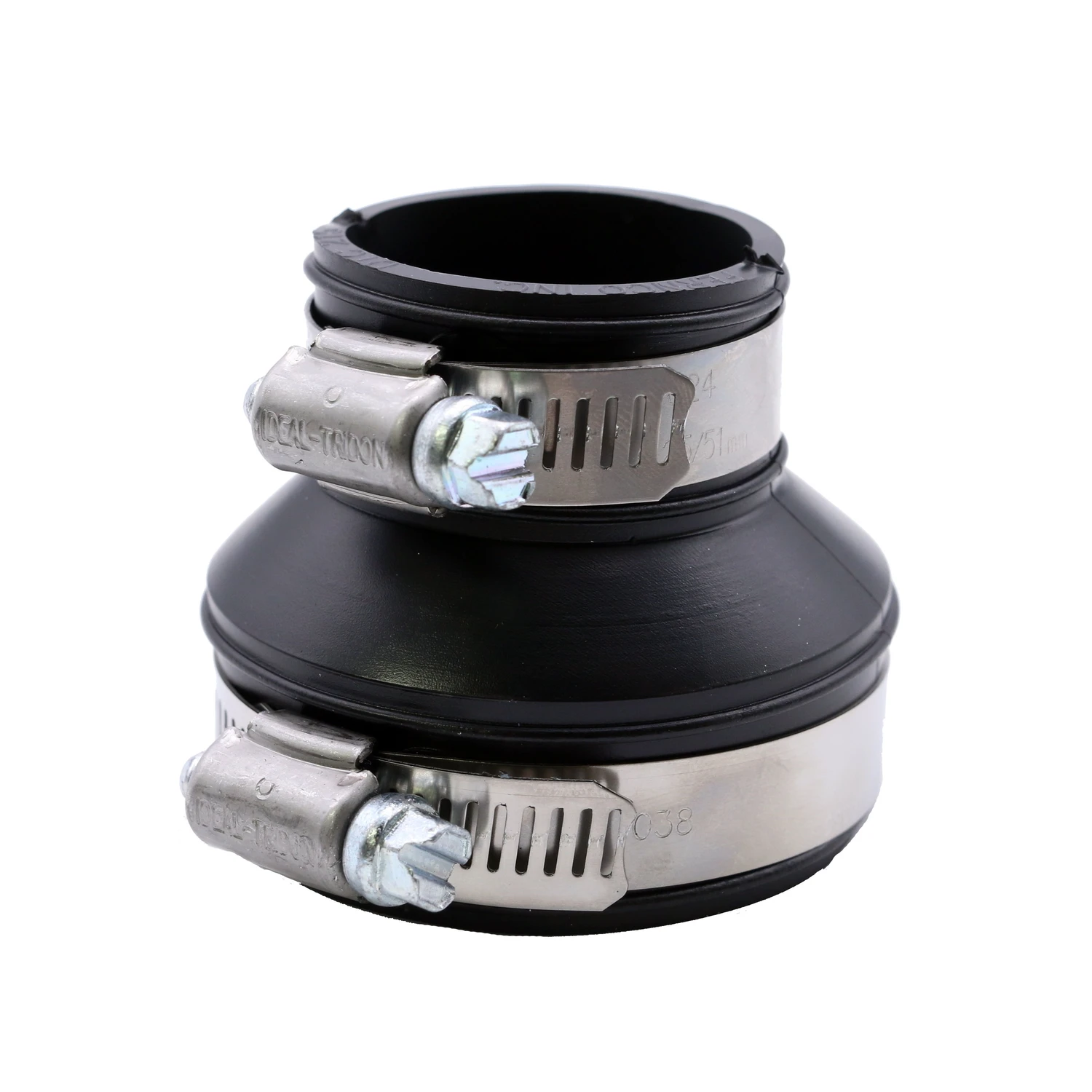 Tubular Drain Pipe Connector, 2 x 1-1/2 In. or 1-1/4 In.