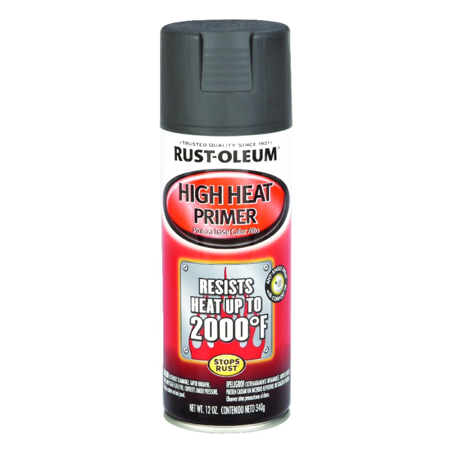 High Heat Gray 12 Oz. Automotive Spray Primer For Metal Surfaces