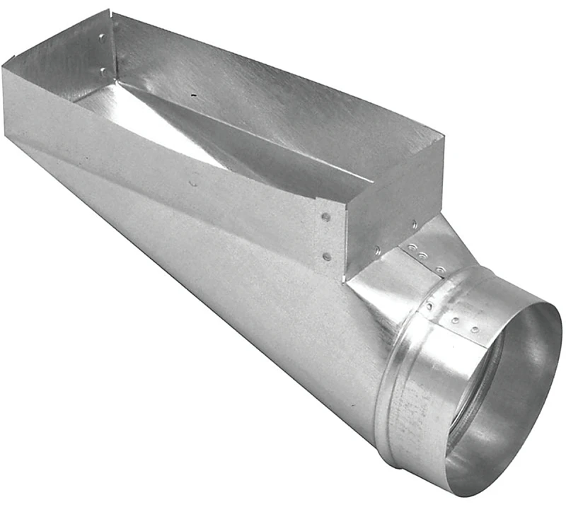 Gv0650 Duct End Boot, 3-1/4" X 10" X 4", 90 Degree Angle