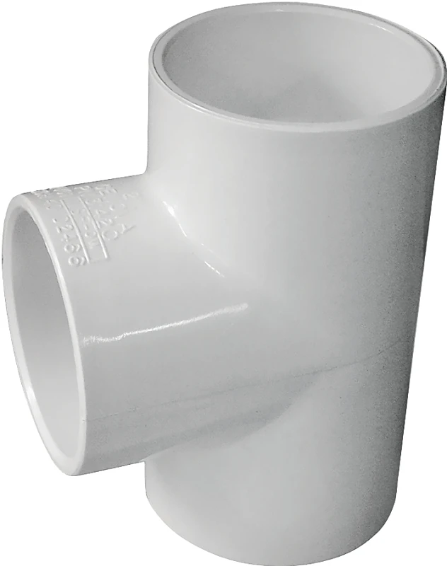 2-inch Diameter 90-degree Pvc Schedule 40 Tee Fitting