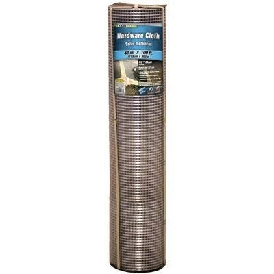 Galvanized Metal Hardware Cloth Fence, 1/2-inch Mesh, 19-gauge, 48-inch X 100-feet