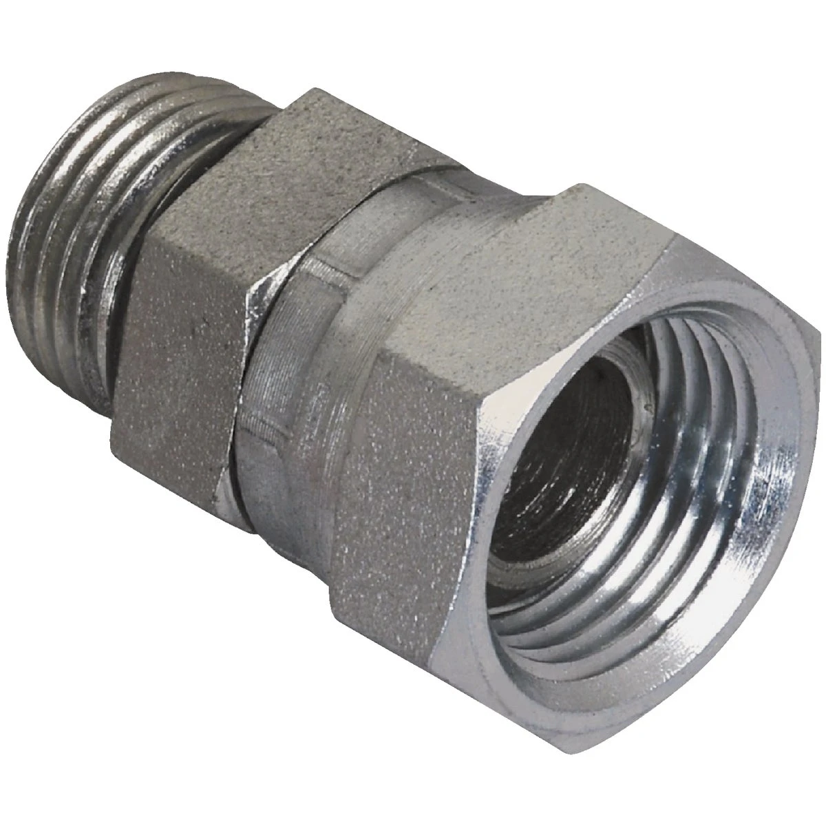 Hydraulic Adapter, 1/2-In. Male 0-Ring x 3/8-In. FP Swivel