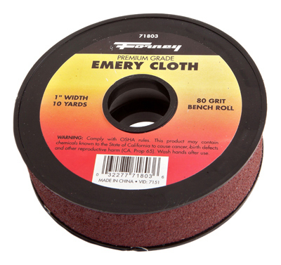 Forney 360 in. L X 1 in. W 80 Grit Emery Sandpaper 1 pk