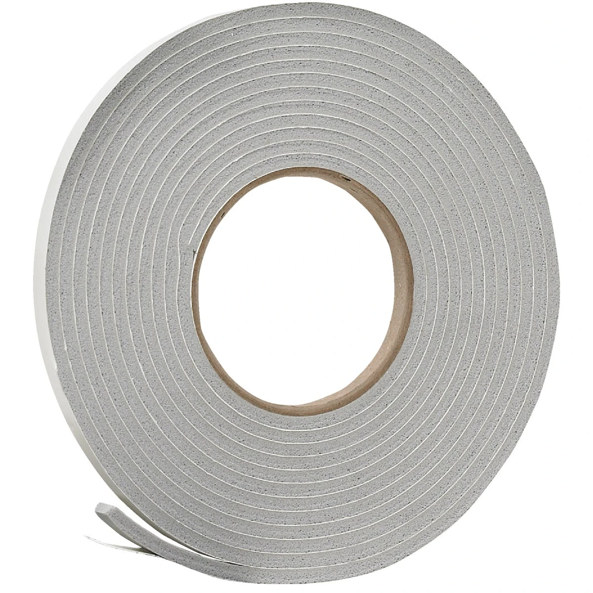 3/8" W X 3/16" T X 17' L Gray Foam Weatherstrip Tape V443hdi
