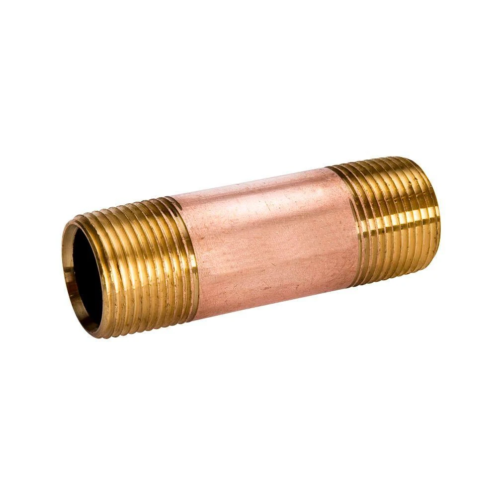 3/4 In. X 3 In. Red Brass Threaded Nipple By B & K Industries