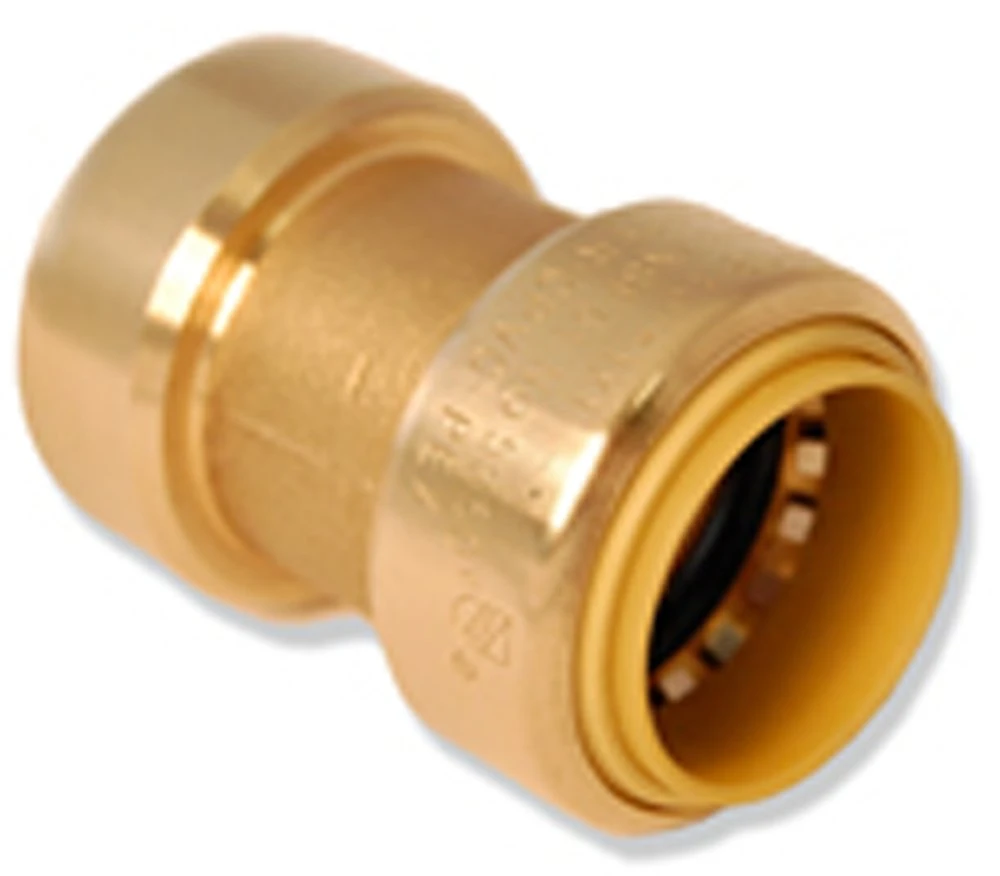1/2" X 1/2" Lead Free Brass Pushfit Coupling Lf811r