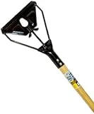 Janitor Mop Stick with Wing Nut, 54 Inches Long, Durable Wood Handle