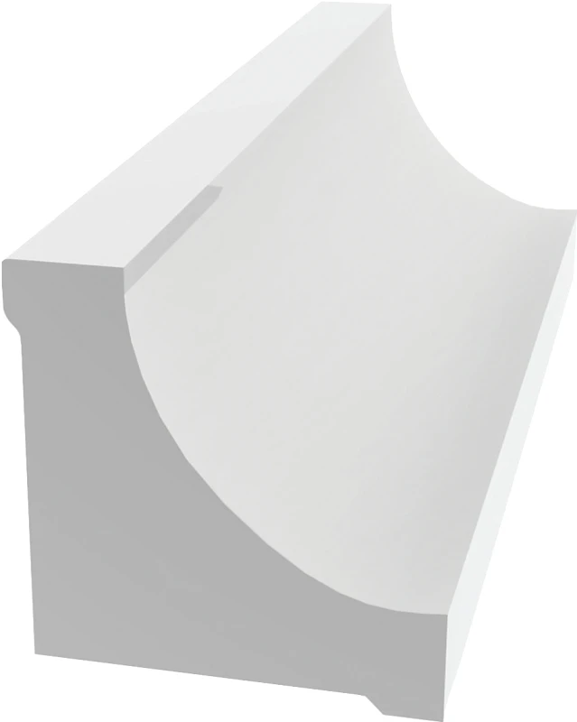 3/4 In. X 3/4 In. X 12 Ft. White Pvc Cove Molding - Durable & Decorative